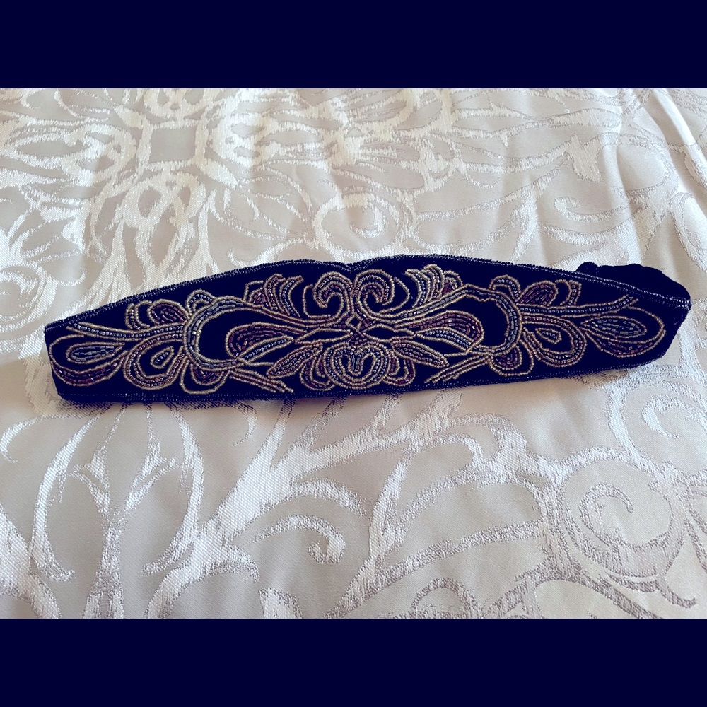 Black beaded belt
